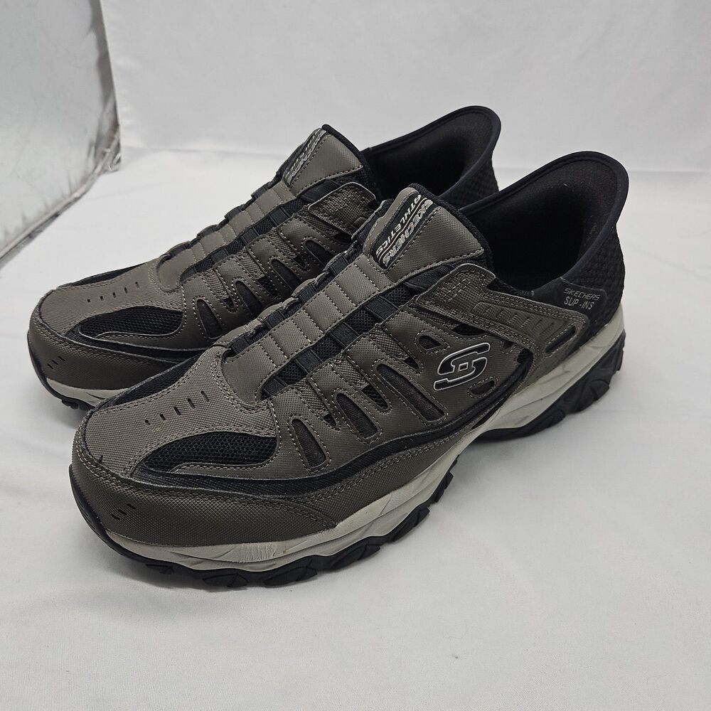 Skechers Slip Ins Shoes Brown Mens Size 12